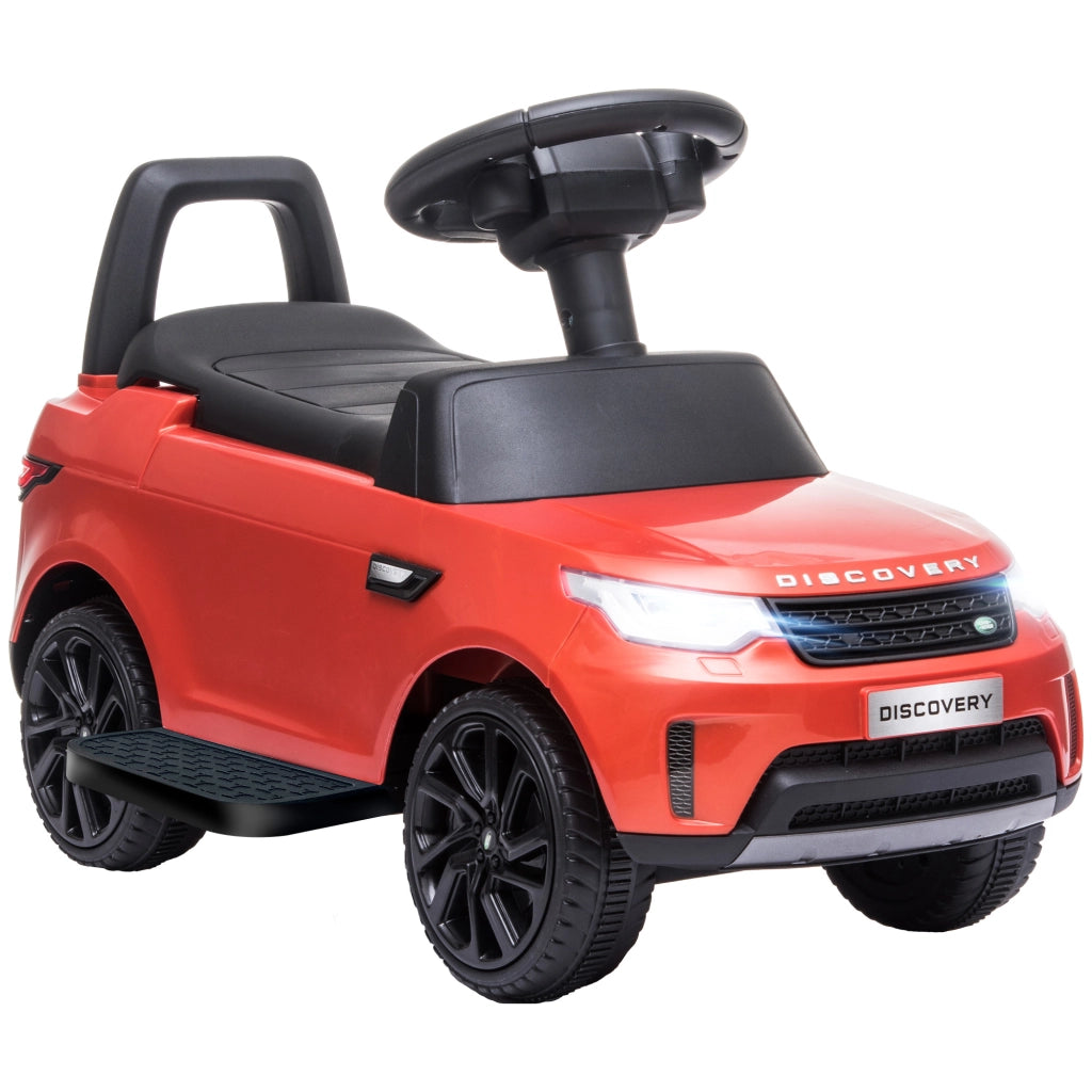 EasyComfort Macchina Elettrica per Bambini, Auto con Licenza Land Rover 6V, Funzionamento Elettrico e a Spinta, Velocità 3km/h, Rosso
