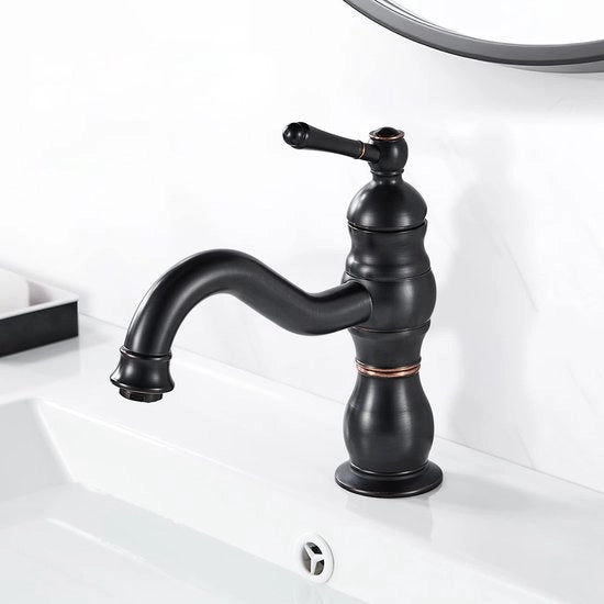 Arredamento per Wastafier - Matto in Acciaio - Stile Retro Elegante - Regolabile - Maniglia a Una Mano - Bagno - Acciaio Inox