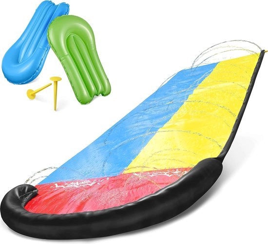 Slide per acqua - Attrazione acquatica - Scivolo acquatico - Scivolo d'acqua - Scivolo acquatico gonfiabile - Lunghezza 4,8m - Da non perdere per l'estate!