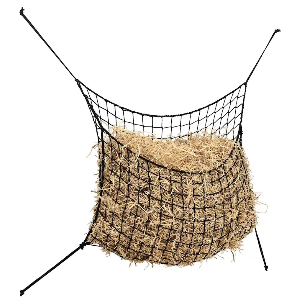 Reti da Fieno 2pz Rettangolari Neri 150x90 cm in PP 4012305