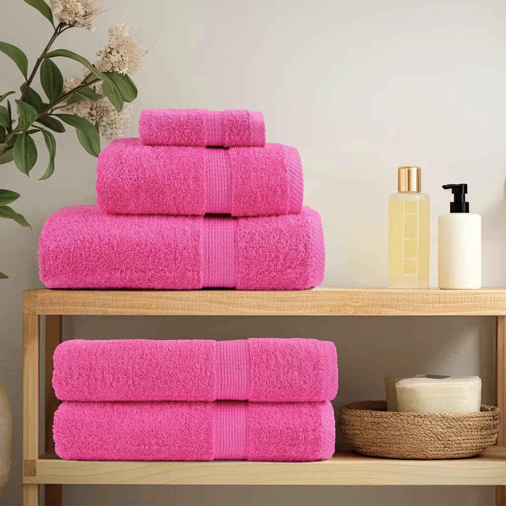 Asciugamani per Sauna SOLUND 2 pz Rosa 80x200 cm 600 g/m² 137530