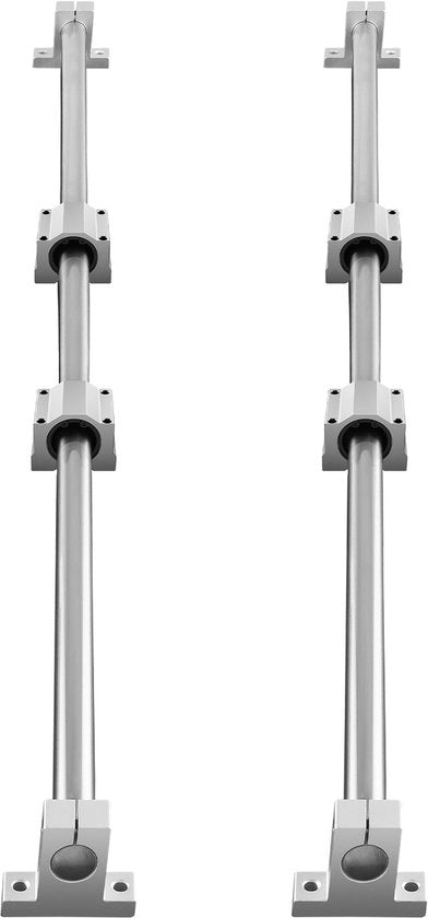 Linea di guida, SFC20 1200mm, 2 Guide rail, 4 Blocchi di guida, 4 Supporti di guida, per Macchine automatiche e progetti DIY CNC