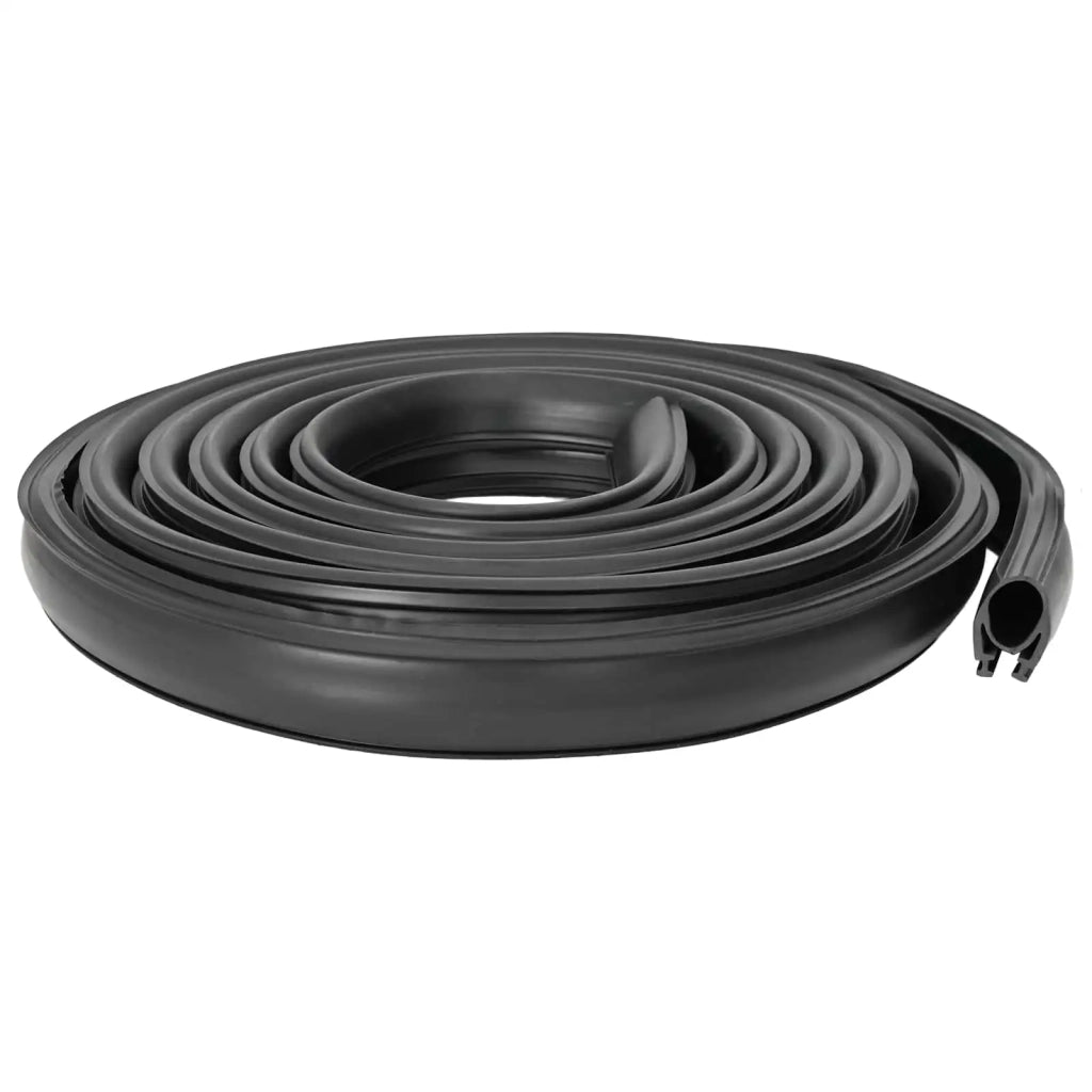 Sigillo Porta Garage Nero 41 x 33 mm 2,5 m PVC 42038292