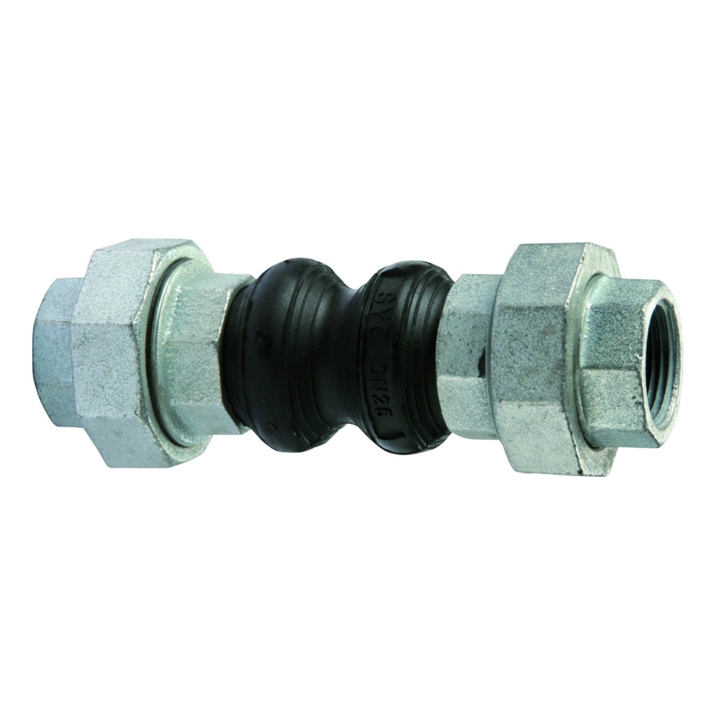 GIUNTO IN GOMMA ANTIVIBRANTE FILETTATO  F/F- DN 32 - 11/4 - L. 186- ATUSA- pezzi 1