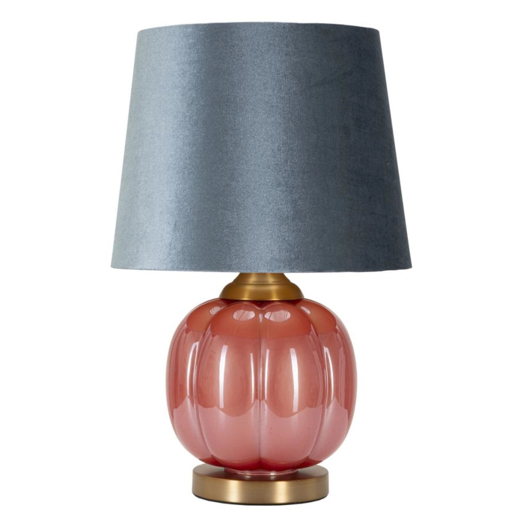 Lampada da Tavolo VKH171, Blu, Metallo, 32,5x32,5x50 cm