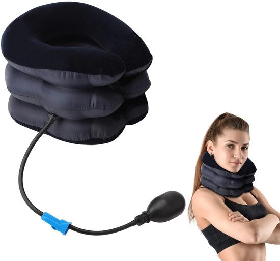 Apparecchio per il collo adattabile - Collo supporto - Collo cuscino - Blu - Resistente allo shock - Materiale confortevole