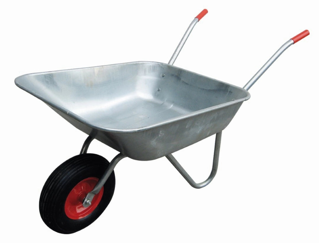 Carriola In Acciaio Zincato 50 Litri 130X61X62 Trasporto Merce - Biacchi G.