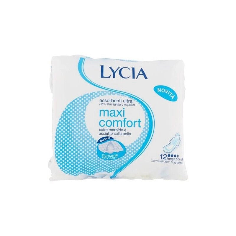 LYCIA ASSORBENTI SUPER LUNGO CON ALI 12 PZ