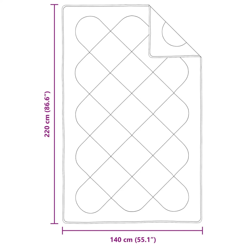 Set di Piumoni con cuscino 2 pcs Bianco Microfibra 3376820
