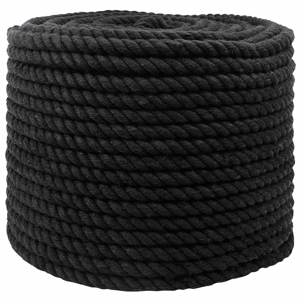 Corda | Fune Nero 1,2 x 1,2 x 2500 cm Cotone