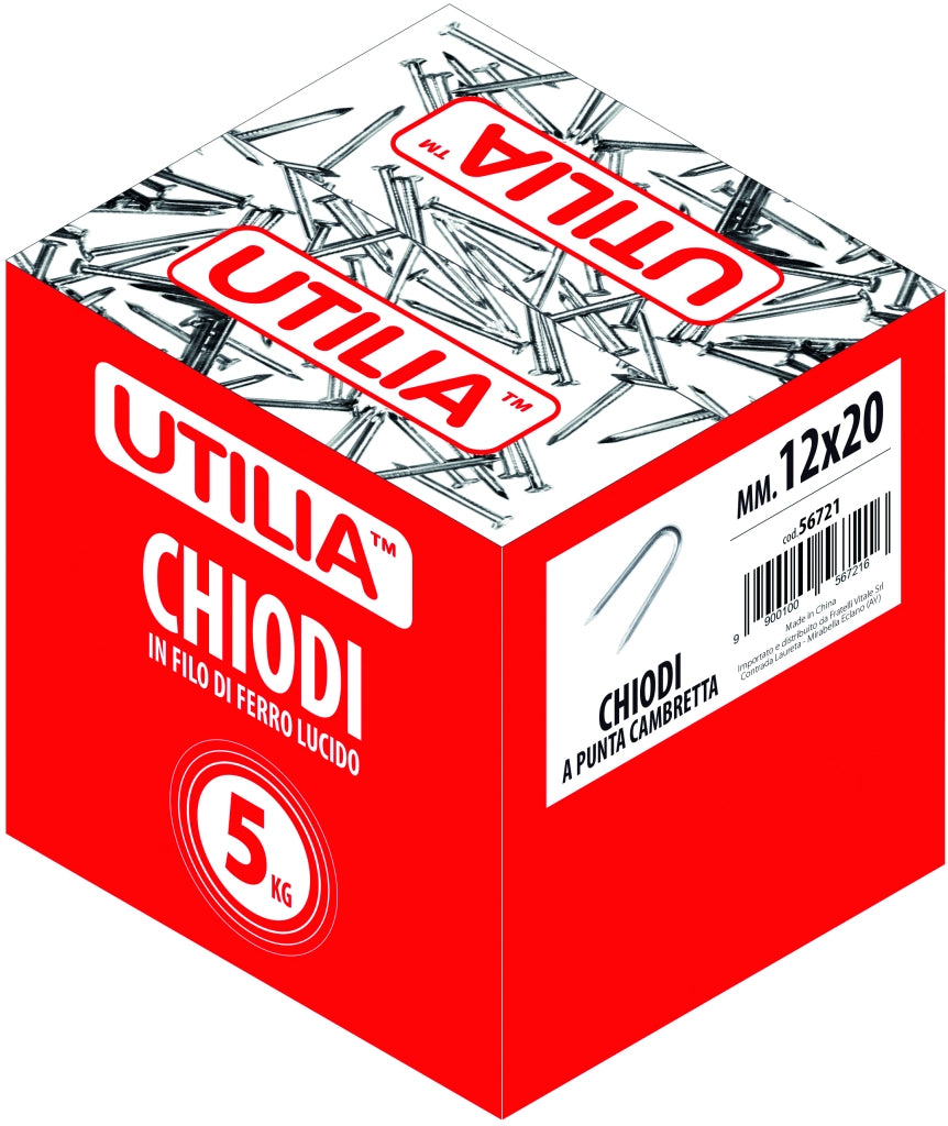 Utilia CHIODO A PUNTA CAMBRETTA mis. 14x25 mm. 5.00 kg