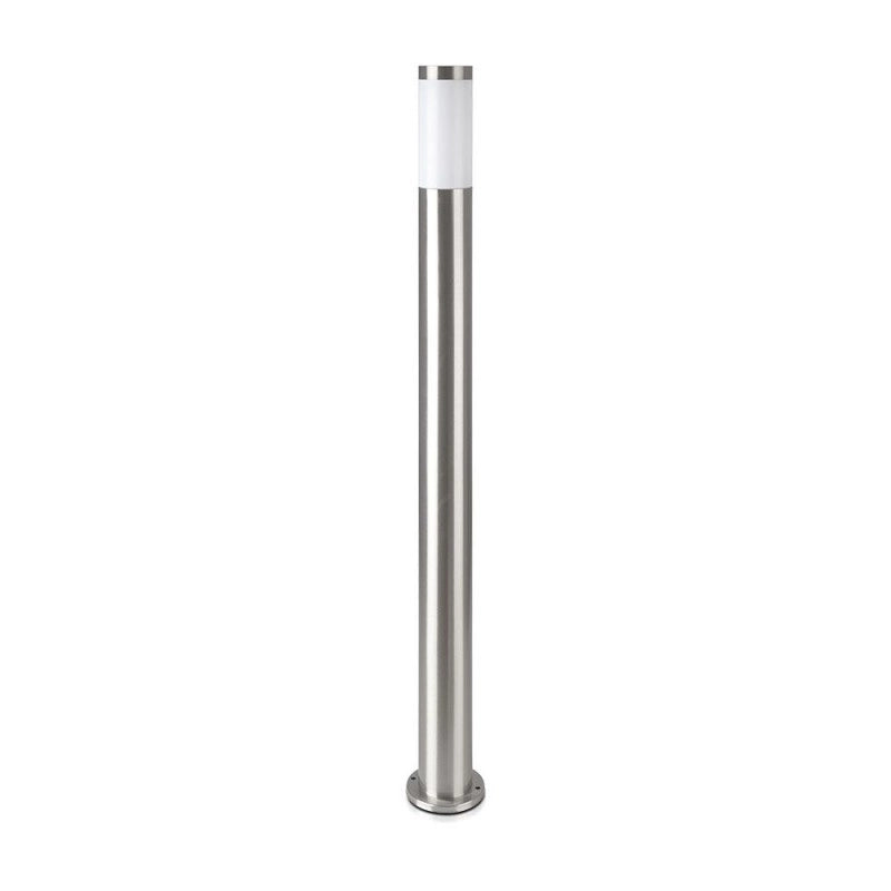 Lampada di bollard E27 110 cm con nichel in acciaio inossidabile IP44