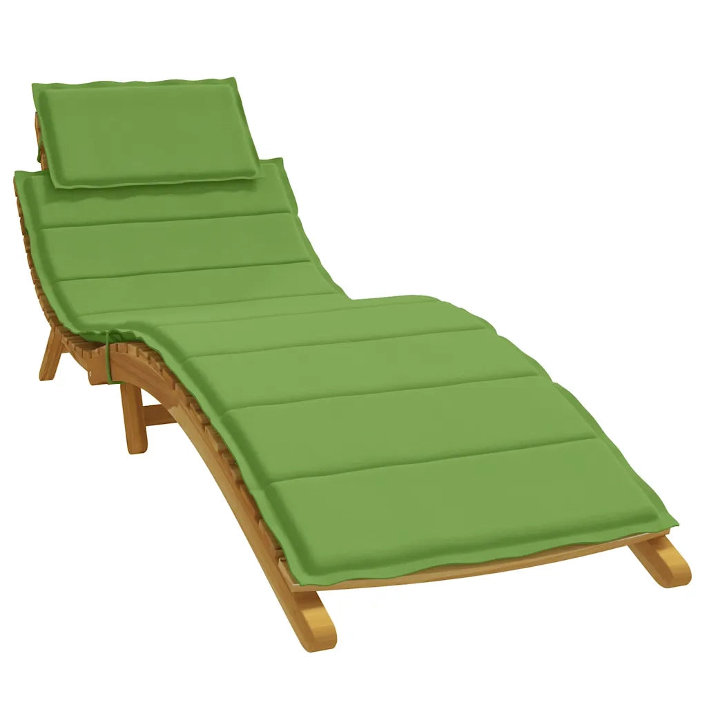 Cuscino per Lettino Prendisole Verde Mélange 186x58x4cm Tessuto 4002481
