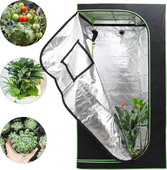 Tenda per la coltivazione in casa - 100 x 100 x 200 cm - Tenda per la coltivazione interna - Scatola per la coltivazione per piante - coltivazione di piante - Camera oscura per piante - Serra - Impermeabile