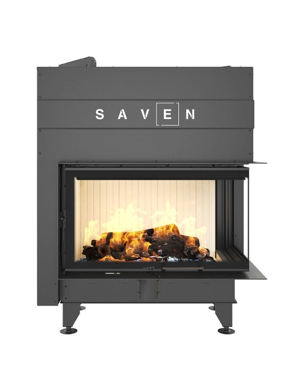 Caminetto ad angolo Inserto Apertura destra Energy Up 85x50x47 (17,0 kW) ECO