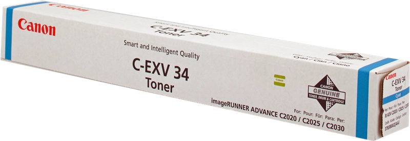 Canon C-EXV 34 cartuccia toner 1 pz Originale Ciano