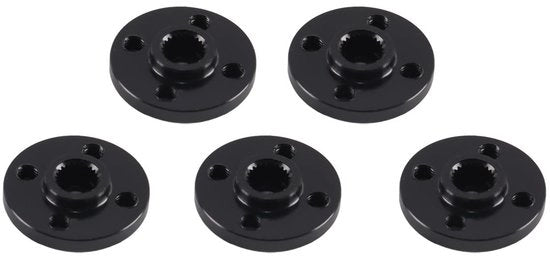 Braccio servo 25T - 5 pezzi - Lega di alluminio - Struttura robusta - Lavorazione CNC - Nero - Accessori servo