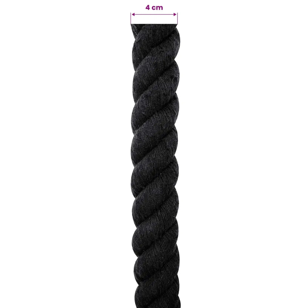 Corda | Fune Nero 4 x 4 x 1000 cm Cotone