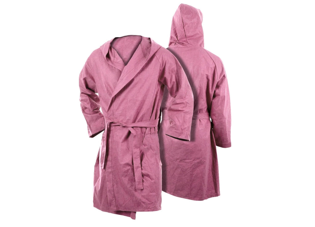 Accappatoio Con Cappuccio In Microfibra Taglia Bambino In Tinta Unita - 4-6 - Rosa