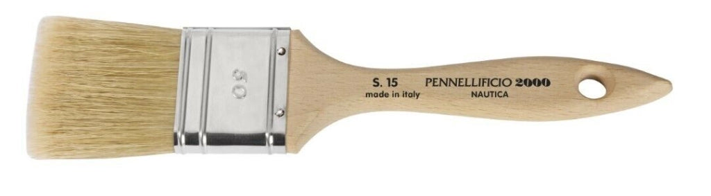 Pennellessa Manico Legno Grezzo 50 Solvente Set 5 Pezzi - Pennellificio 2000