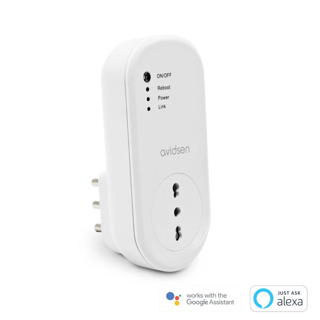 Avidsen Prese Smart WiFi HomePlug 4 Pack | WiFi 2.4GHz, Controllo Remoto, Timer Programmabile | Compatibili Alexa/Google | Presa Intelligente Plug & Play