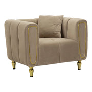 Poltrona VKH323, Marrone, Legno, 81x97x71 cm