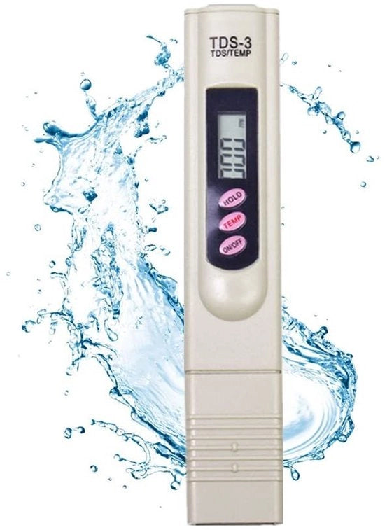 Testatore di Qualità dell'Acqua Digitale - Ideale per l'acqua potabile e acquari - Grigio - Filtro di Purificazione - 0-9999 - Adatto per uso domestico e commerciale
