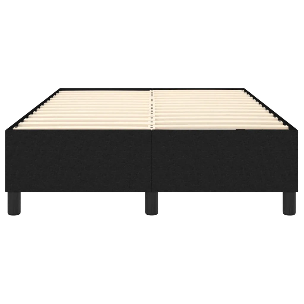 Struttura Letto a Rete a Molle Nero 120x200 cm Tessuto