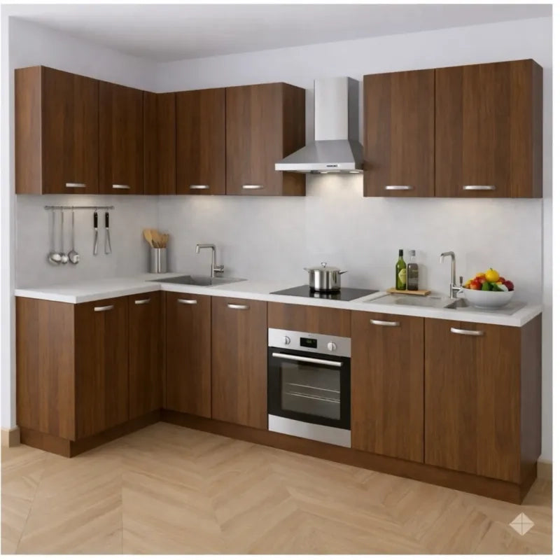 Mobile Base 60 Senza Anta. H 72 Cm L 60 Cm P 55.5 Cm. Spedizione In Kit Noce