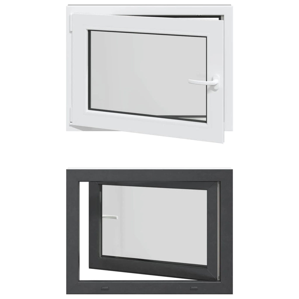 Finestra per Soffitta RISOR 80 x 60 cm PVC e Vetro Antracite CFW5883843