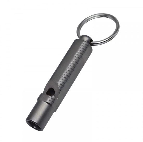 Flauto impermeabile in titanio - Montaggio su orecchino - 120db suono - Per outdoor e sport - Compatta e leggera