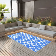 Tappeto da Esterni ARAKIL Blu e Bianco 160x230 cm in PP 310446