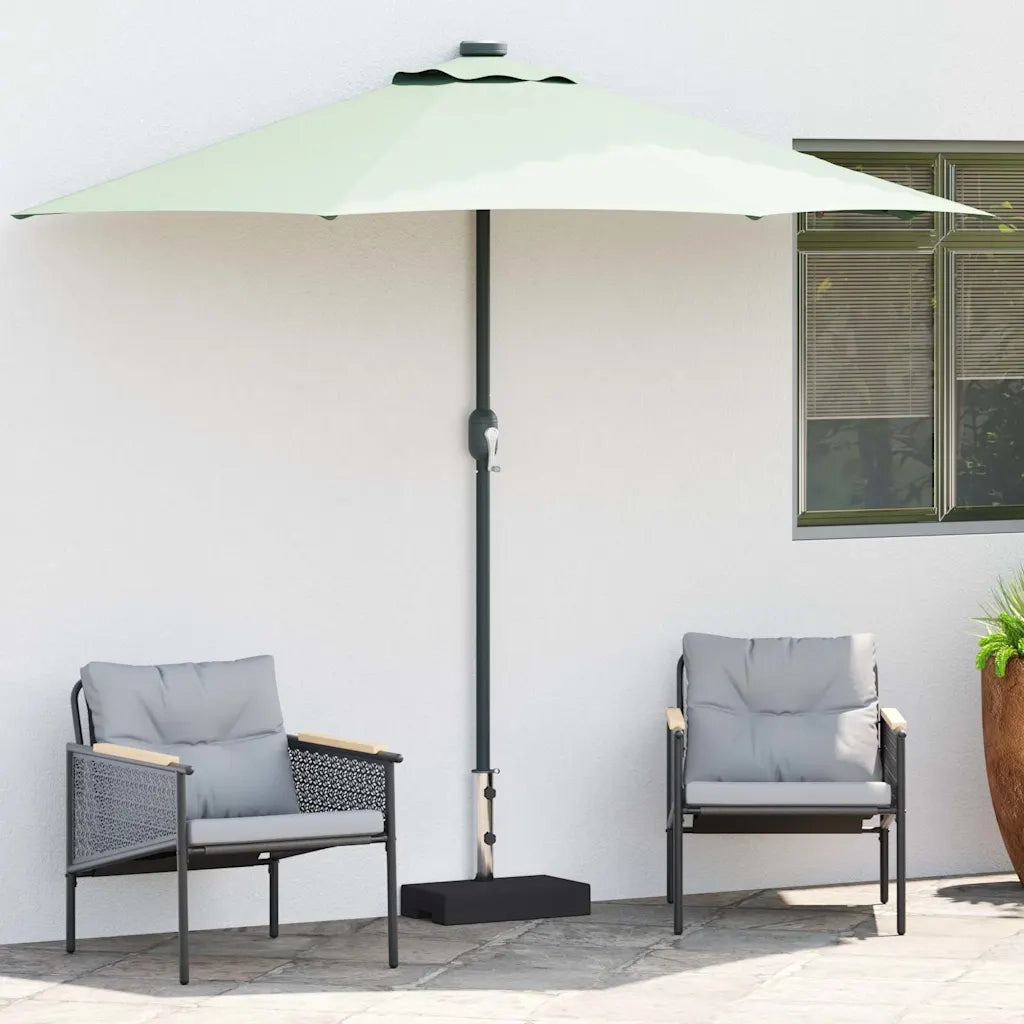 Base per Parasole in Granito Rettangolare 25 kg Nera 45067