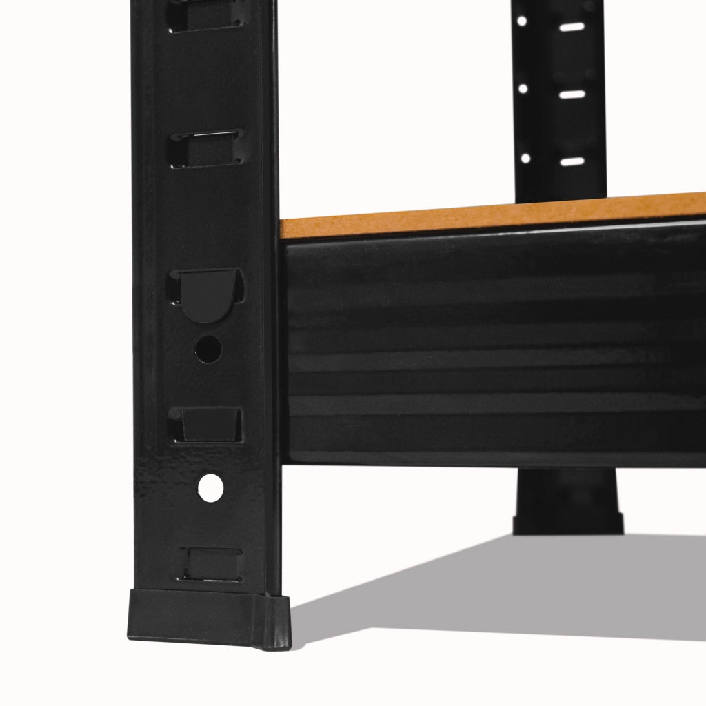 Brace 90 - Scaffale per carichi pesanti, in metallo e MDF, con 5 ripiani regolabili 180x90x40 cm