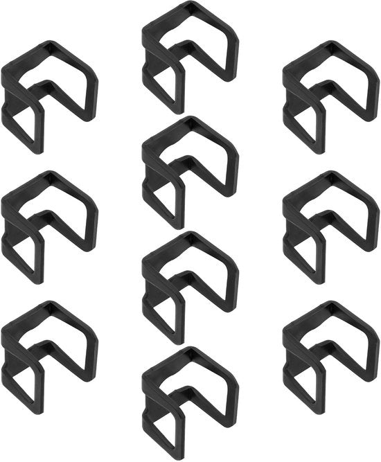 Pompe idraulica per auto 10 pezzi - Hidraulica pompa per auto con clip - 2 ton di forza di sollevamento - Compatibile con pompa 11 mm - Materiale metallico - Dimensioni 18,4x20 mm