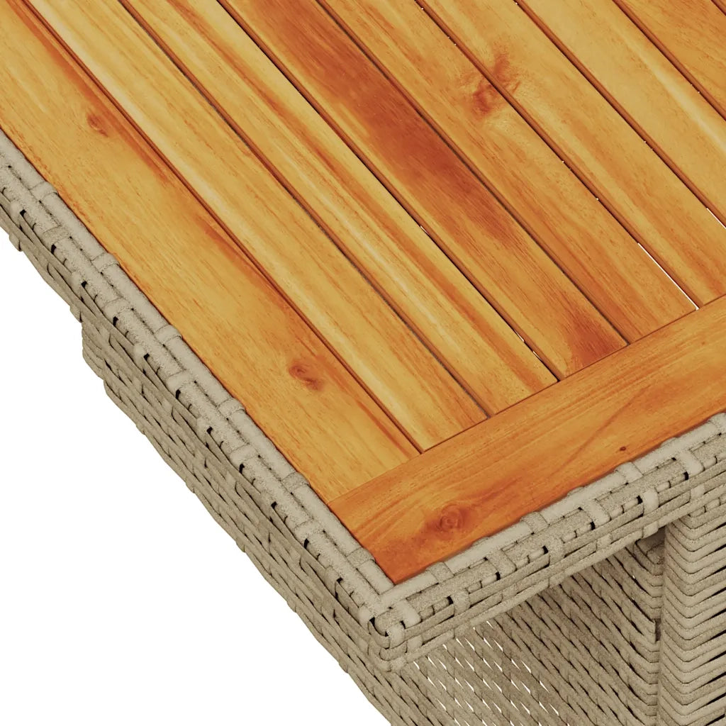 Set Divano da Giardino 5 pz con Cuscini Beige in Polyrattan 3326880