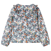 Camicia da Bambina a Maniche Lunghe Blu Scuro 116