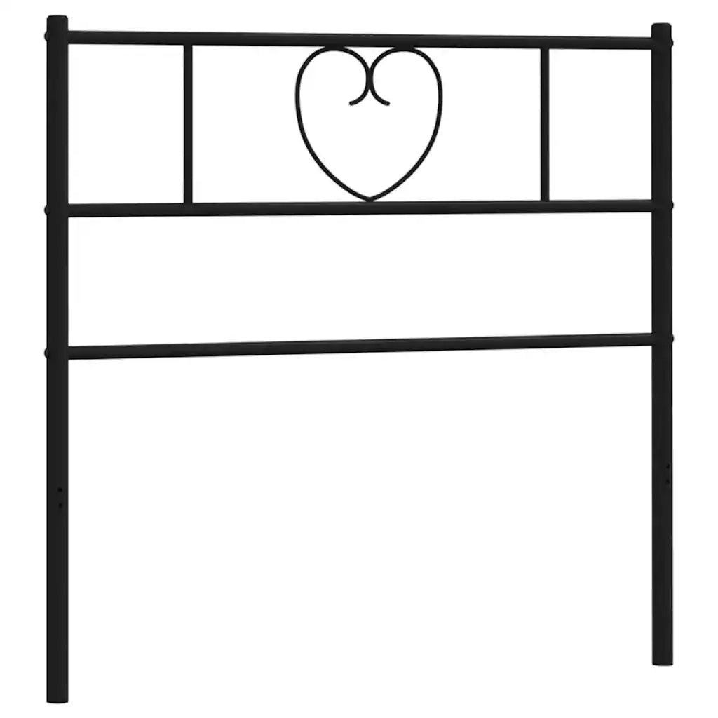 Testiera di Ricambio in Metallo Nero 90 cm 355491