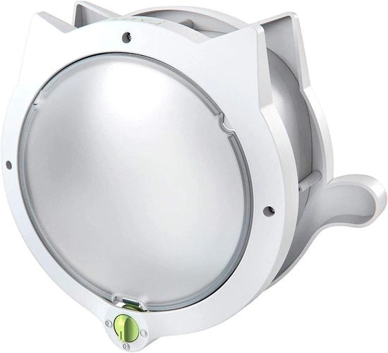 Catflap a 4 vie per animali domestici - per porte interne e porte esterne, per parete o per cassettone di letame - installazione facile e rapida (bianco)