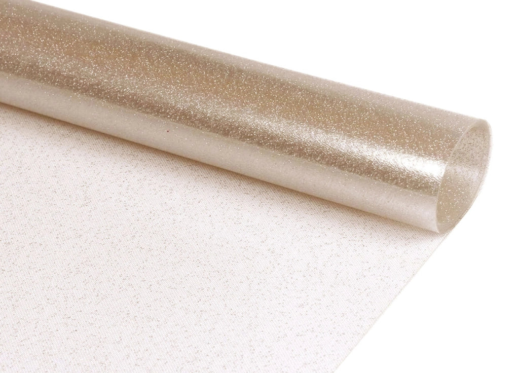 Tovaglia Natalizia Antimacchia Plastificata PVC Trasparente Oro Proteggi Tavolo - 140x240 - Oro