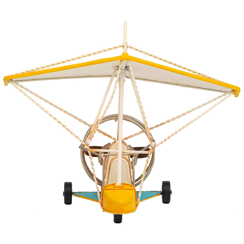 Aliante in metallo giallo 32x21,5x25h