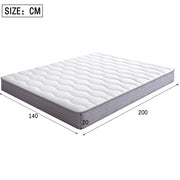 Materasso a molle ergonomico 140x200 cm spessore 20 cm; in tessuto e metallo; bianco
