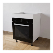 Mobile Base forno il legno L 60 x H 72 x P 55,5 cm in kit colore Bianco