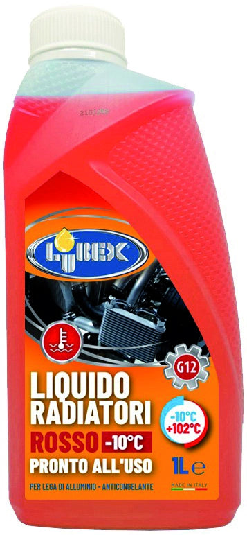 Lubex PROTETTIVO RADIATORE ROSSO lt. 1 (da -10  °C a +102  °C) 12.00 pz