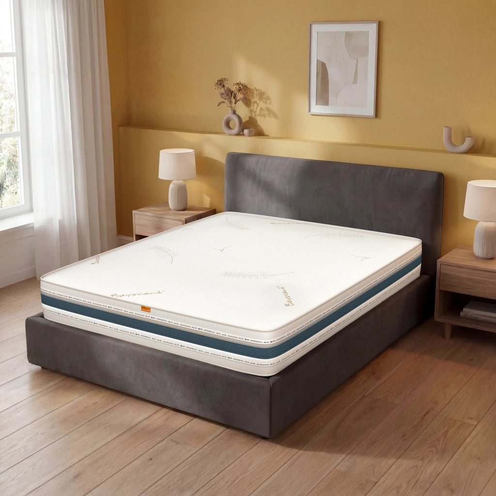 Materasso 90x190, Alto 30 cm - Singolo, Memory, Sfoderabile, in Bayscent | Cabrio