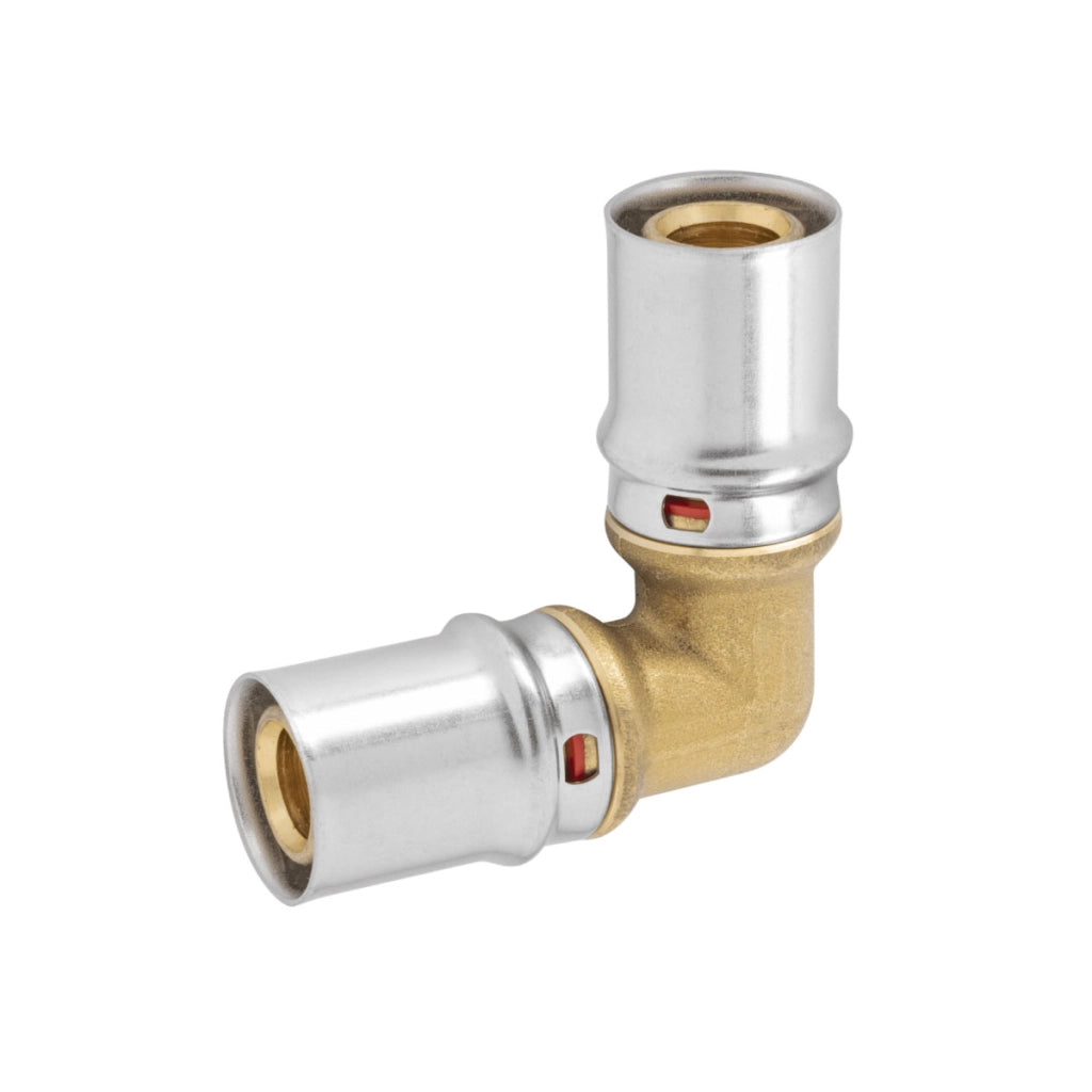 RACCORDO CURVO INTERMEDIO A PRESSARE PER TUBO MULTISTRATO MODELLO AP151 - Ø20X2 - Ø20X2  - APE