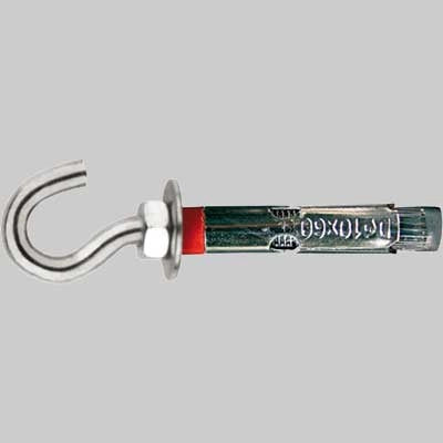 TASSELLO PESANTE CON GANCIO - M8 x 60 mm Ø 10 - 10 pezzi - NOBEX