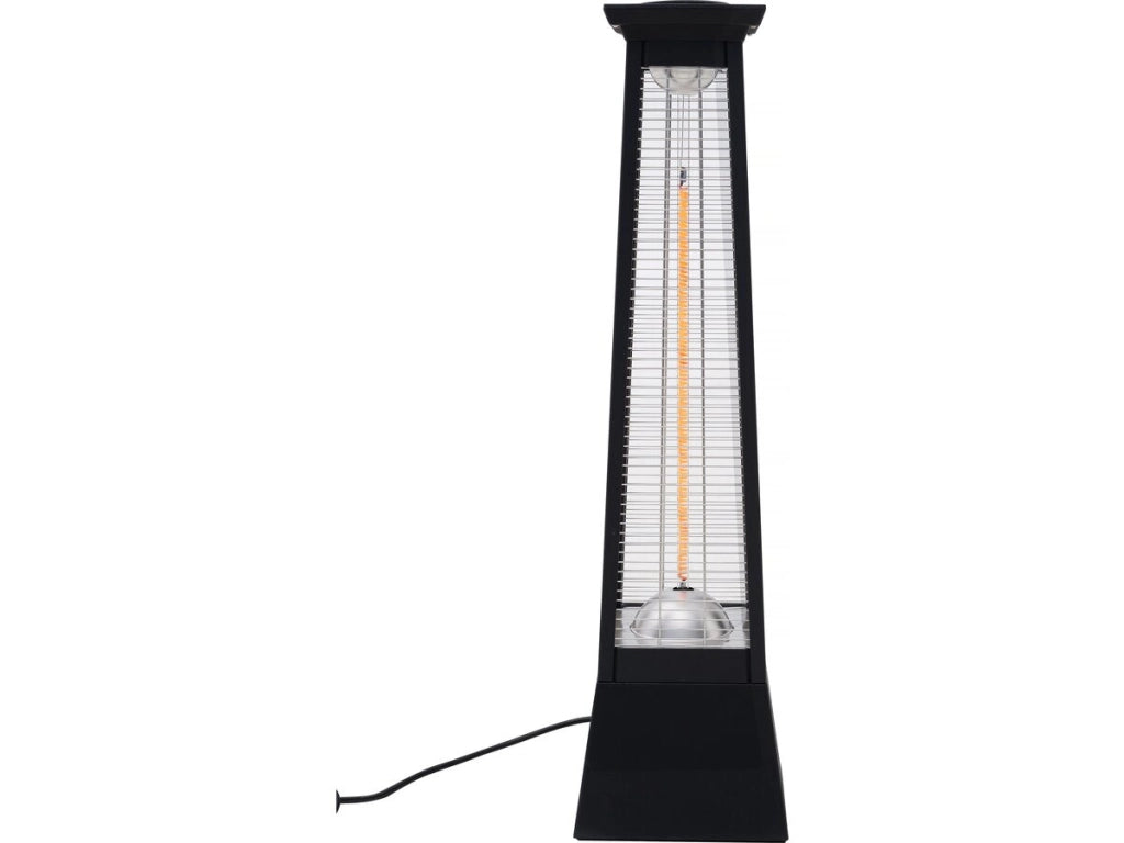 Riscaldatore elettrico radiante in fibra di carbonio "Volcano" - 2000W - Nero