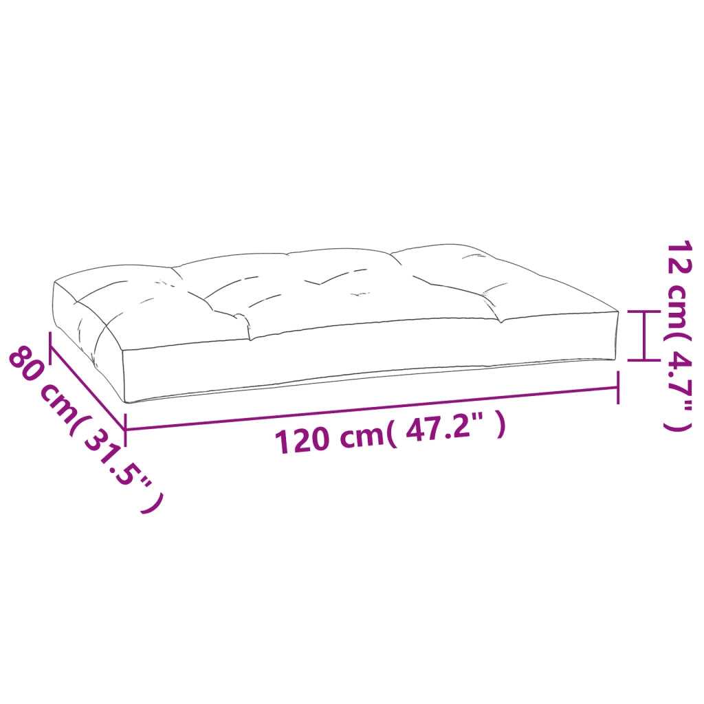 Cuscini per Pallet 2 pz Blu Marino in Tessuto 378150