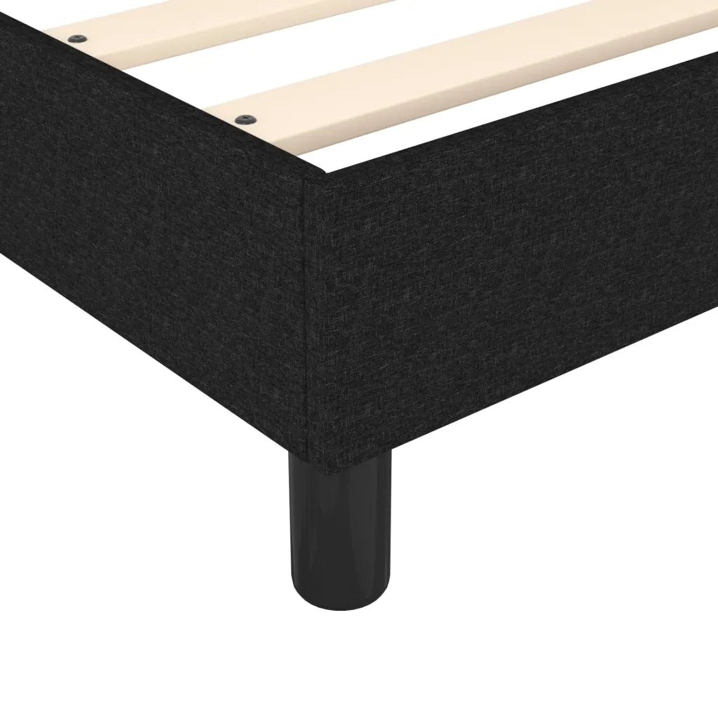 Struttura Letto a Rete a Molle Nero 120x200 cm Tessuto